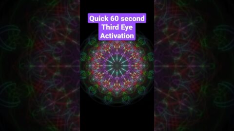 Quick 60 Second Third Eye Activation #shorts #spiritualawakening #meditation #energyactivation